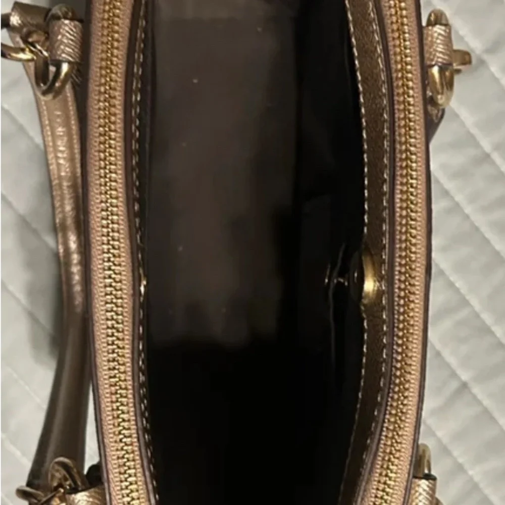 Coach Metallic Gold Satchel - Picture 9 of 9